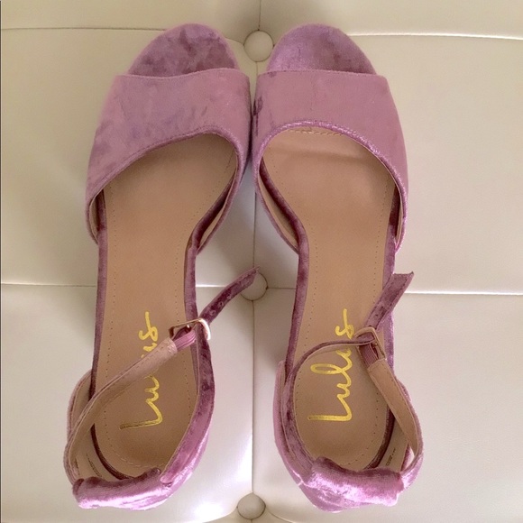 Lulus crush velvet platform sandals - Picture 2 of 5
